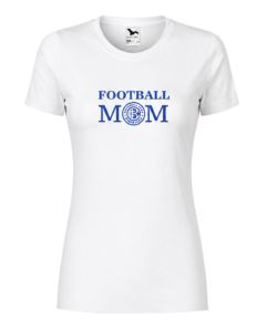 Футболка біла, брендована Football Mom