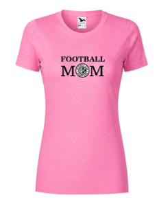 Футболка рожева, брендована Football Mom